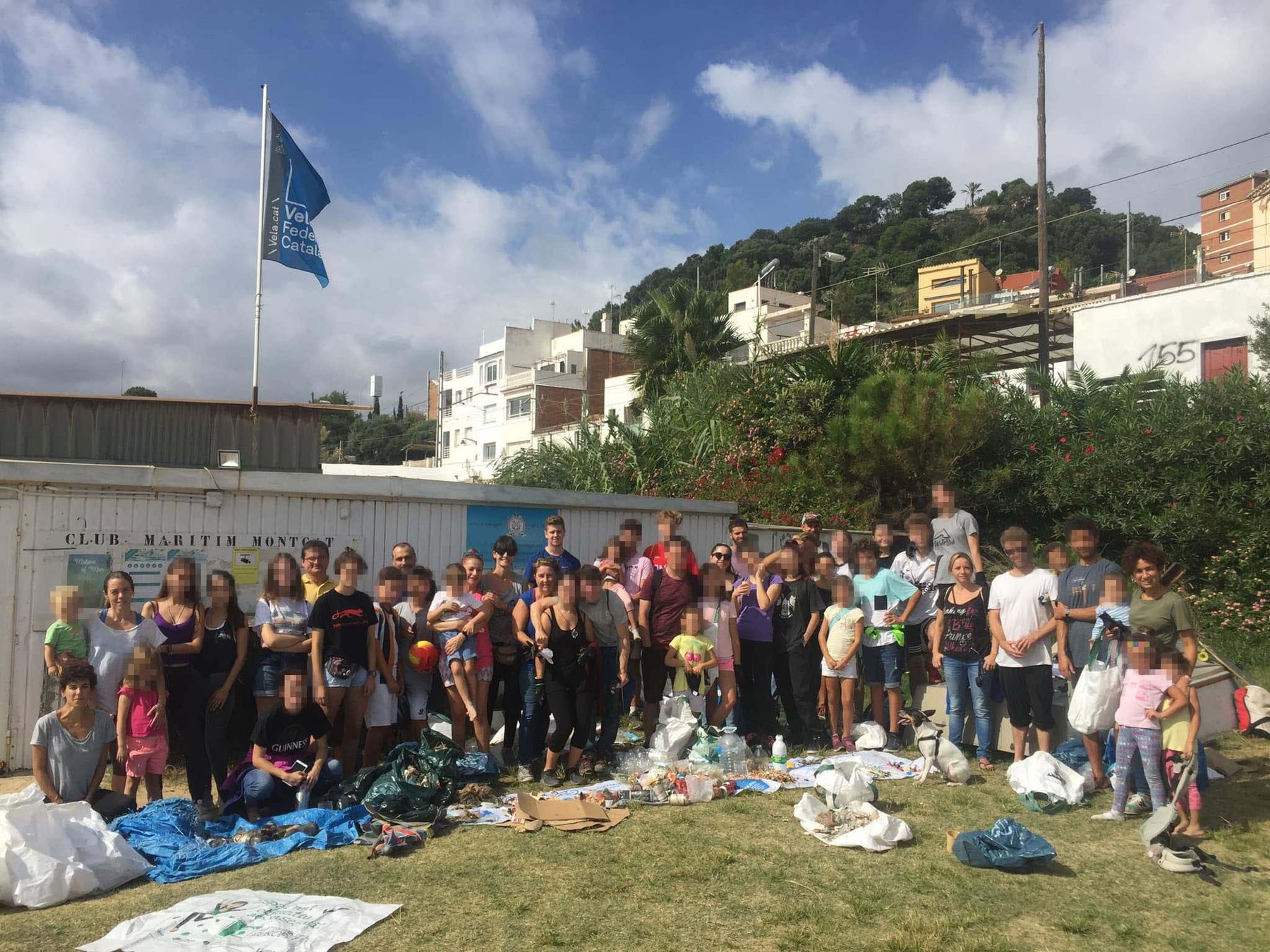 Tancament de jornada amb el material recollit