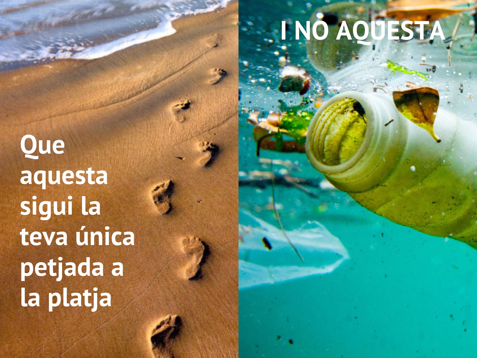 Cartell sobre el temps de degradació dels residus